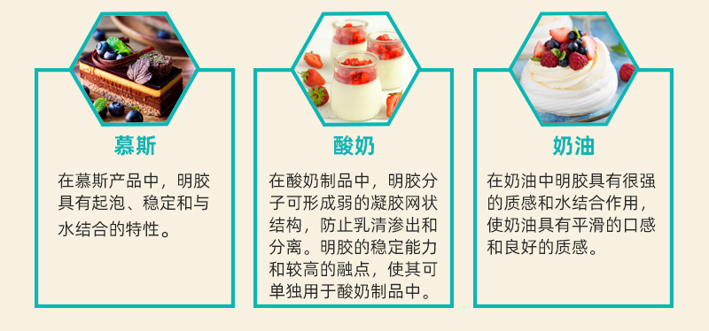食用明膠在乳制品中的應用